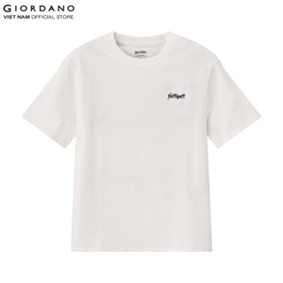   GIORDANO x HARRY POTTER   Áo Thun Nữ Ngắn Tay Cổ Tròn In Hình Boyfriend Fit Printed Tee 5395285 