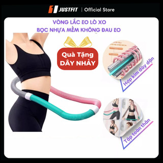  Vòng lắc eo 1,5kg lò xo JUSTFIT nhựa mềm giúp giảm mỡ bụng eo thon tập thể dục tại nhà 