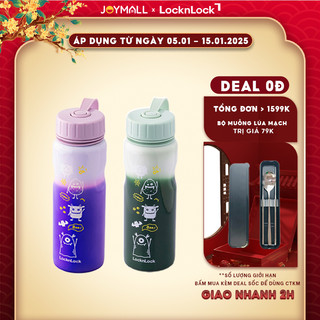  Bình Nước LocknLock 500ml LHC7005 Đổi Màu Theo Nhiệt Độ Hàng Chính Hãng Thép Không Gỉ - JoyMall 