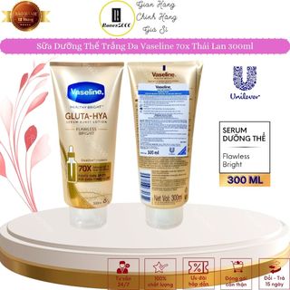  Sữa Dưỡng Thể Vaseline Healthy Bright Gluta HYA Serum 10X 