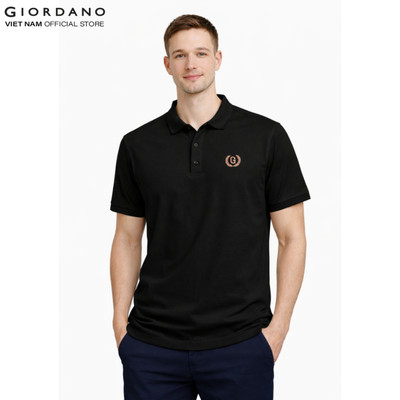 GIORDANO Áo Thun Nam Ngắn Tay Thêu Logo Icing Liquid Touch Polo 01015333