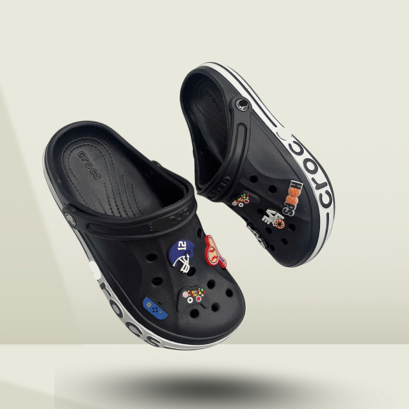 Sục sơn viền nam nữ đế thấp 2,5cm, dép đúc chống trơn trượt