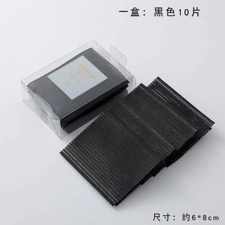 Combo 10 miếng dán tóc Đen giúp cố định tóc Size 6x7cm