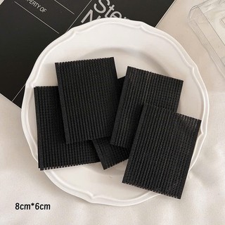 Combo 10 miếng dán tóc Đen giúp cố định tóc Size 6x7cm