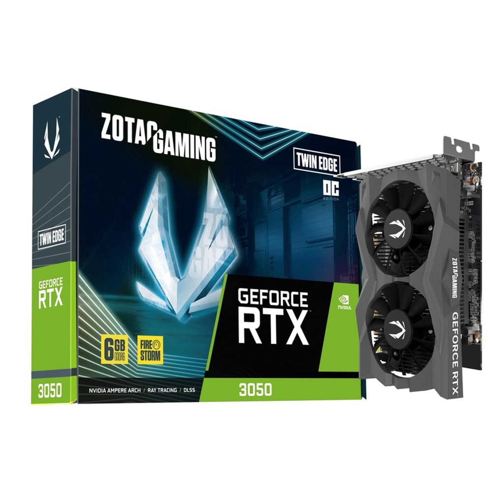 Card màn hình VGA ZOTAC GAMING RTX 3050 6GB GDDR6 Twin Edge OC - New Chính Hãng
