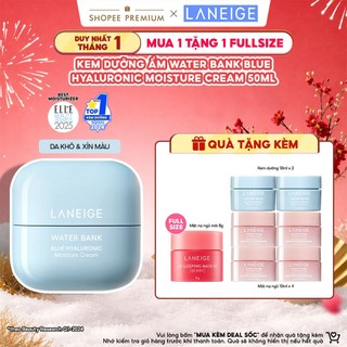  Kem Dưỡng Ẩm Sâu 100H Laneige Water Bank Blue Hyaluronic Moisture Cream 50ml  Da Thường và Da Khô  