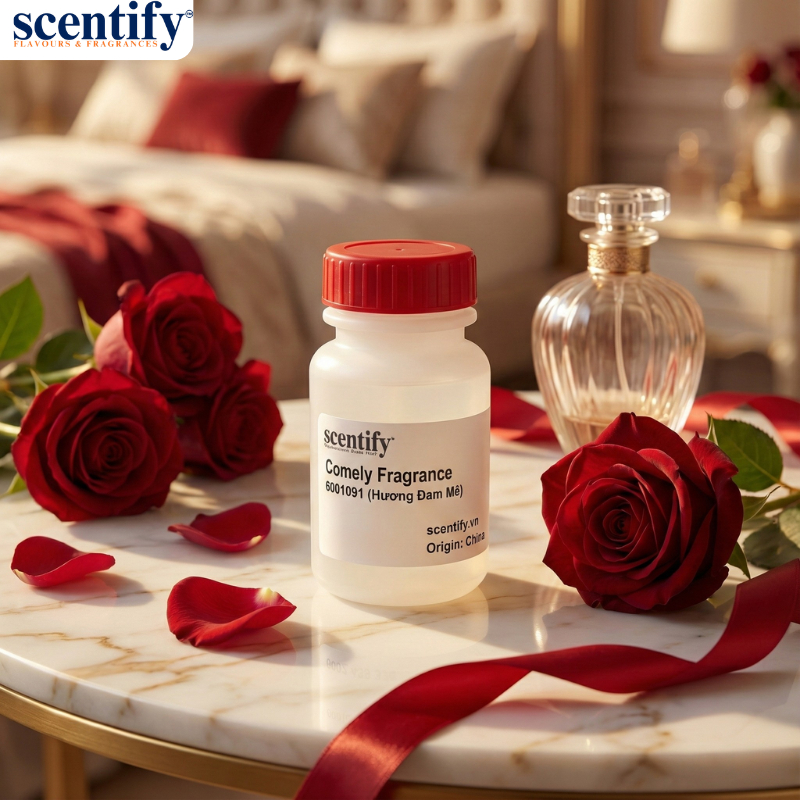 Tinh dầu Comely Fragrance (Hương Đam Mê) 100g – Hương Liệu Công Nghiệp Dùng Cho Mỹ Phẩm, Nến Thơm, T