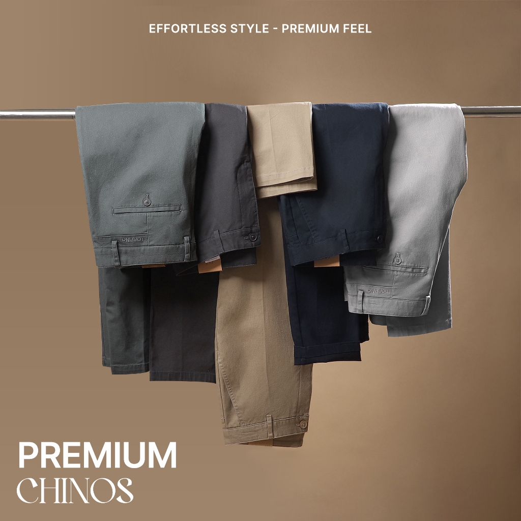 Quần Kaki Nam PREMIUM CHINOS Torano Chất Vải Không Nhăn, Không Phai Màu GABK021 | BigBuy360 - bigbuy360.vn