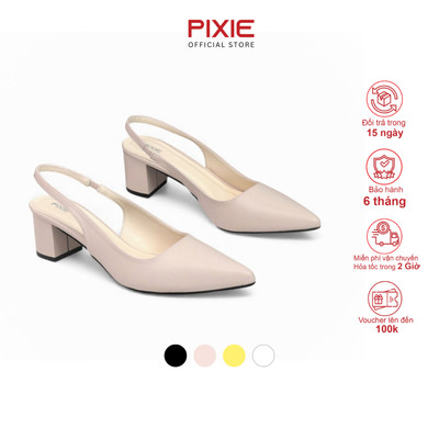 Giày Cao Gót 5cm SlingBack Hậu Thun Pixie H350