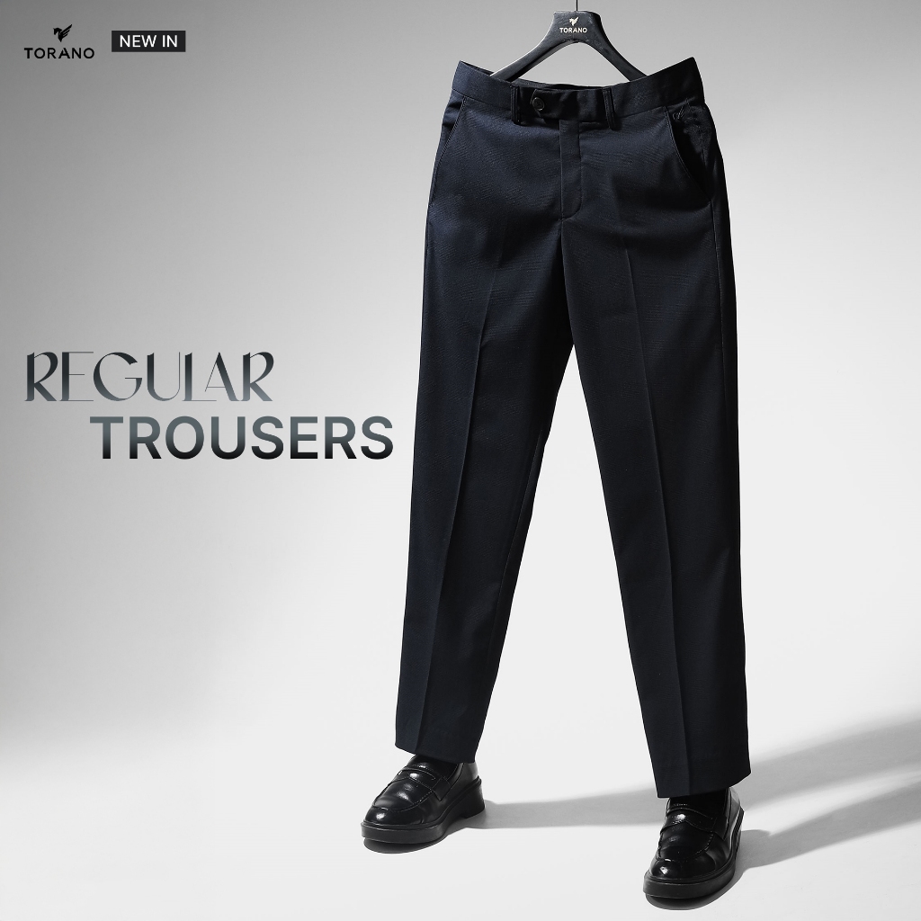 Quần âu REGULAR TROUSER TORANO regularfit trơn phom regular fit vừa vặn, tôn dáng tự nhiên GABT004 | BigBuy360 - bigbuy360.vn