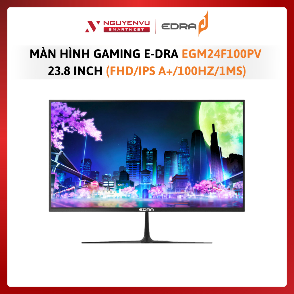 Màn hình Gaming EDRA EGM24F100H (23.8"/FHD/IPS/100Hz/1ms) /EGM24F100PV 23.8" / EGM22F100 21.5" - Hàn