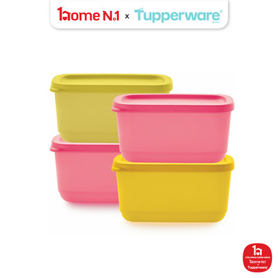 Bộ 4 Hộp Đựng Thực Phẩm Tupperware Trữ Khô Và Mát Cubix Mini Rectangle 250ml