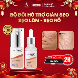  Bộ Kem & Serum Hỗ trợ Mờ Sẹo Lõm Actiscar Mờ Sẹo Rỗ Sẹo Thâm Mụn Lâu Năm 