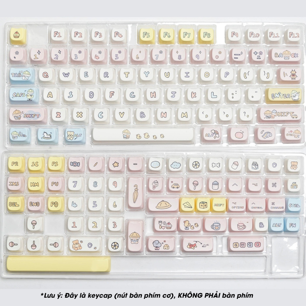 [Sẵn Giao] Keycaps MAO Puppy Có Tai Mèo Cho Bàn Phím Cơ Keycap Tai Mèo - EA Gear