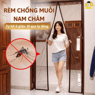  Rèm lưới chống muỗi dán tường tự động đóng chống muỗi côn trùng,rèm cửa chống muỗi cao cấp dán tường 