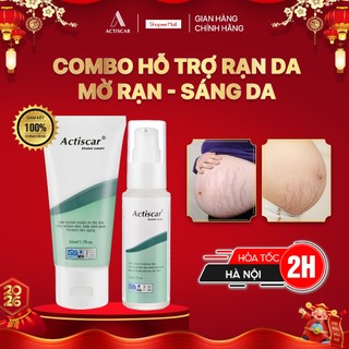  Combo Kem Rạn Da Actiscar Stretch 50ml và Serum Rạn Da 30ml 