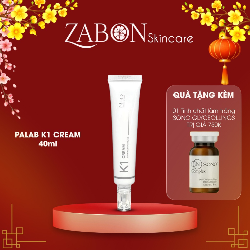 Kem phục hồi giảm đỏ làm dịu da, giảm mao mạch PALAB K1 CREAM 40ml