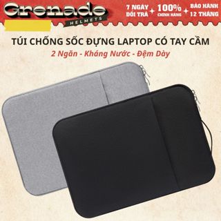 Túi Chống Sốc Laptop Macbook Ultrabook Có Tay Cầm 13 Inch, 14 Inch, 15 Inch, 15.6 Inch Grenade Helmet