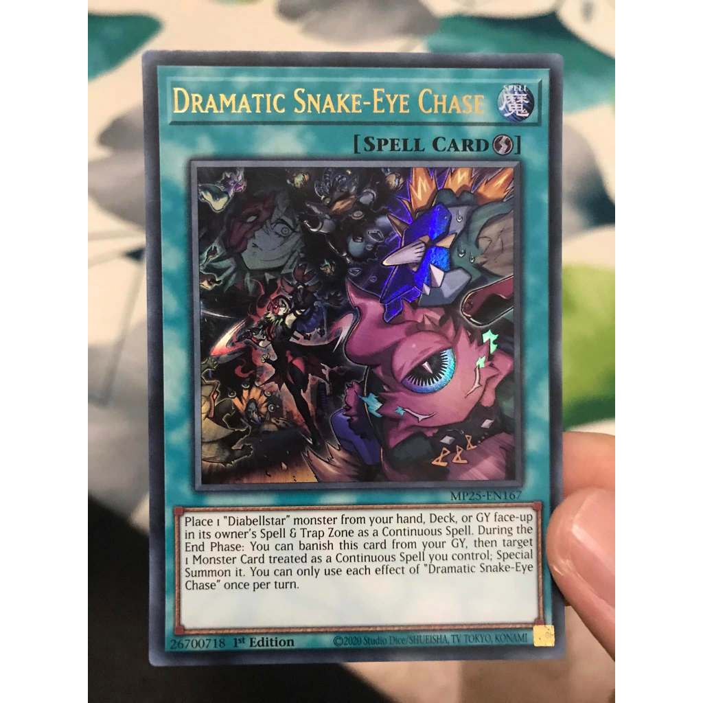 dramatic snake-eye chase