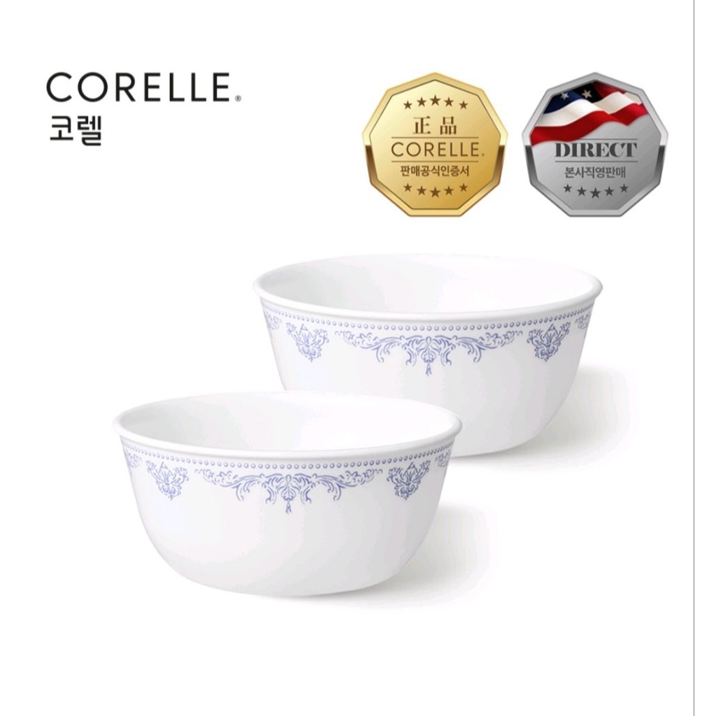 Set 2 tô mì sứ thủy tinh Corelle Vitrelle sét Sketch