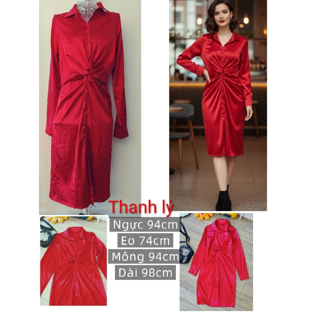 Đầm sơ mi 2hand,thành lý