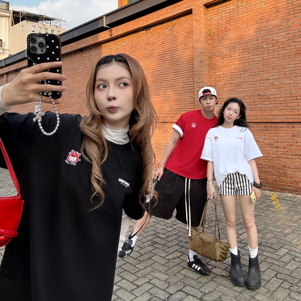 Áo Thun Thêu Form Semi-Oversized NOCTURNAL Gallowl Tee Prime Cotton 100% Nam Nữ Unisex Localbrand | BigBuy360 - bigbuy360.vn