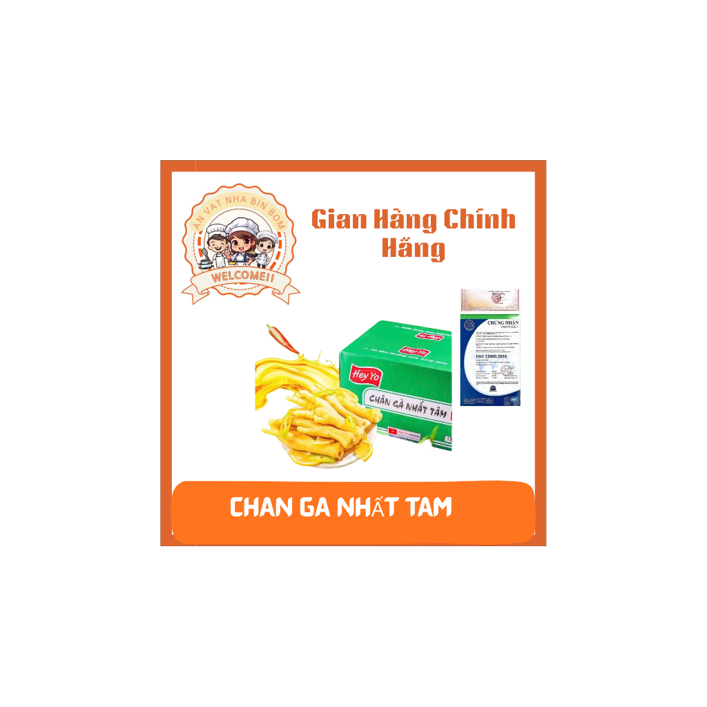 Chân Gà Nhất Tâm Siêu Cay , Chân Gà Ngâm ớt Xay Hey Yo