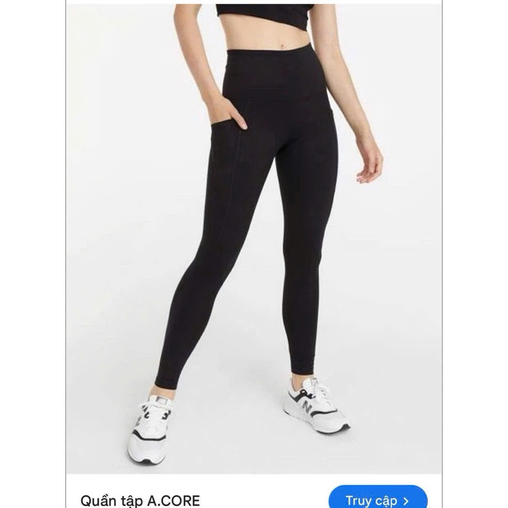 Quần tập Nữ dư xịn 100% hãng A CORE duy nhất 1 màu đen