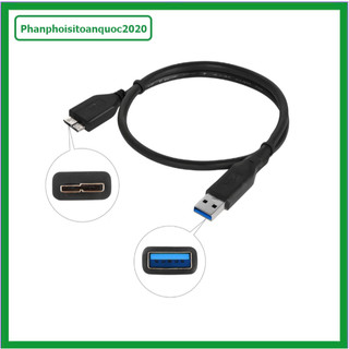 Cáp USB 3.0 Dùng Cho Ổ Cứng Di Động 2.5" HDD Di Động USB 3.0 - Tốc Độ Cao, Kết Nối Ổn Định