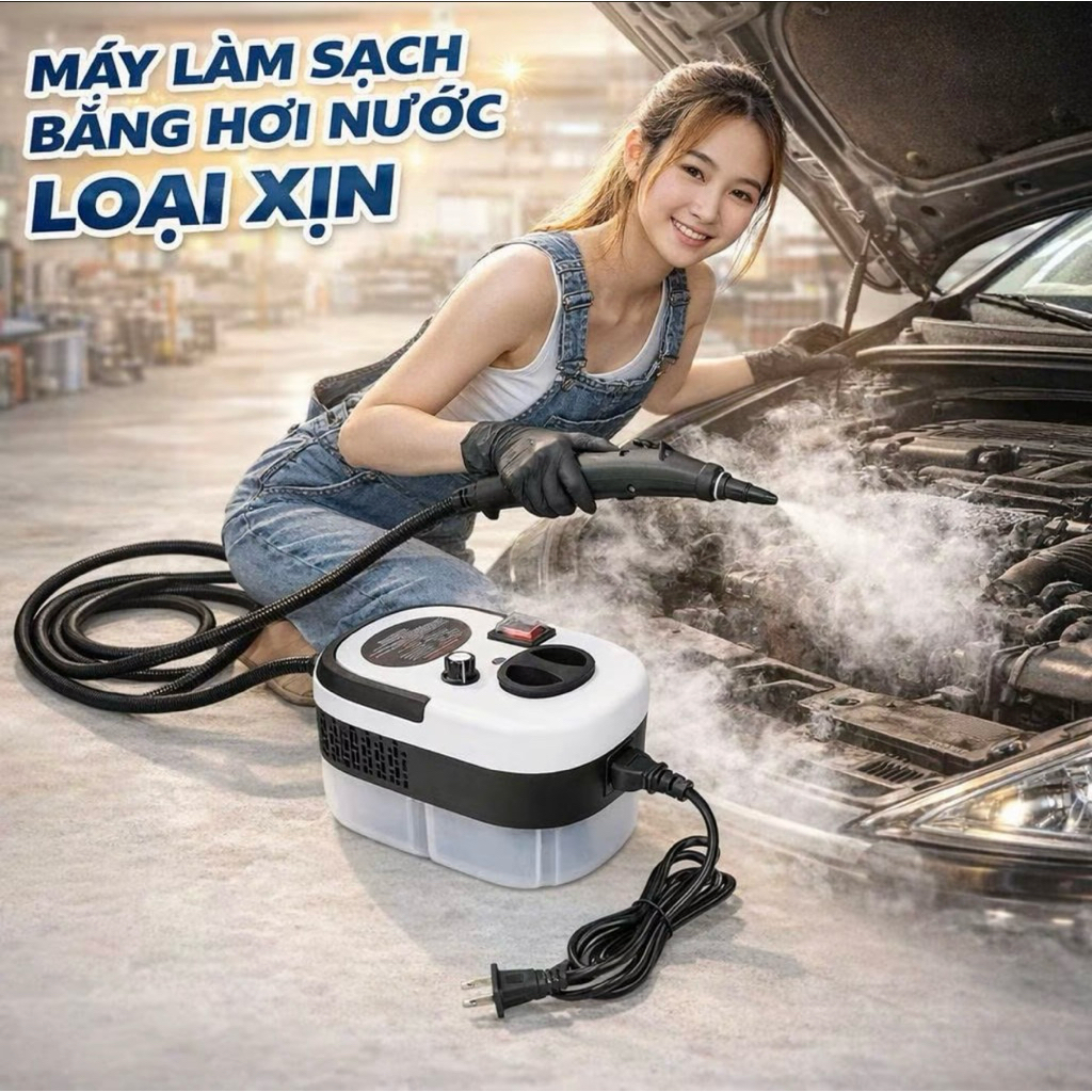 Máy Làm Sạch Bằng Hơi Nước Nóng Đa Năng