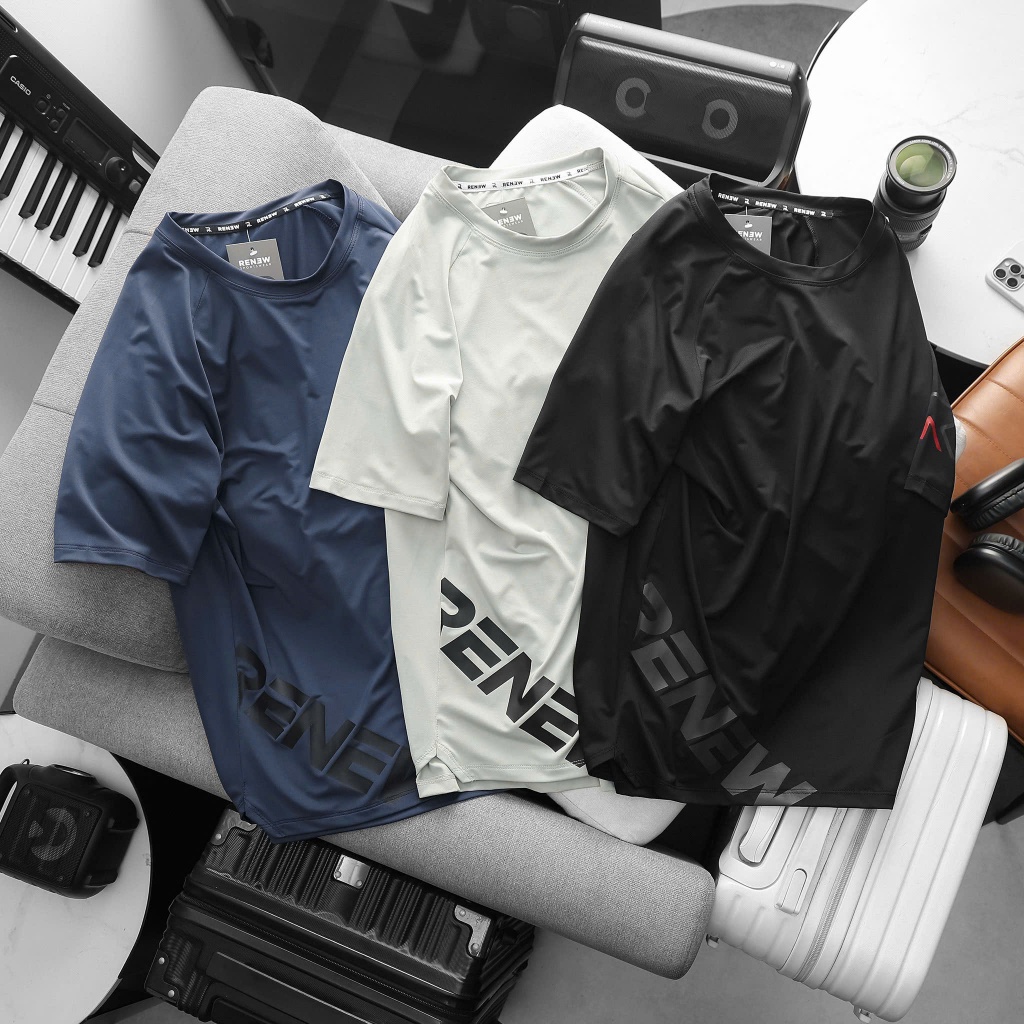 Áo Thể Thao Nam RENEW Sportswear Training Performance – Áo Tập Gym Running RE-DRY Nhanh Khô, Co Giãn