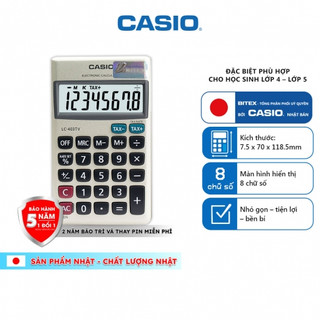 Máy tính Casio bỏ túi Nhỏ Mini LC-403TV-8 số hiển thị