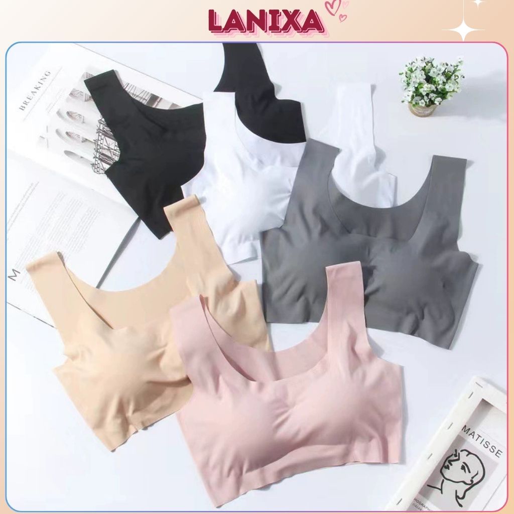 Áo lót bra nữ su mềm mại thoáng mát co giãn êm ái- Áo ngực nữ không gọng đệm mút bàn tay mỏng A5262