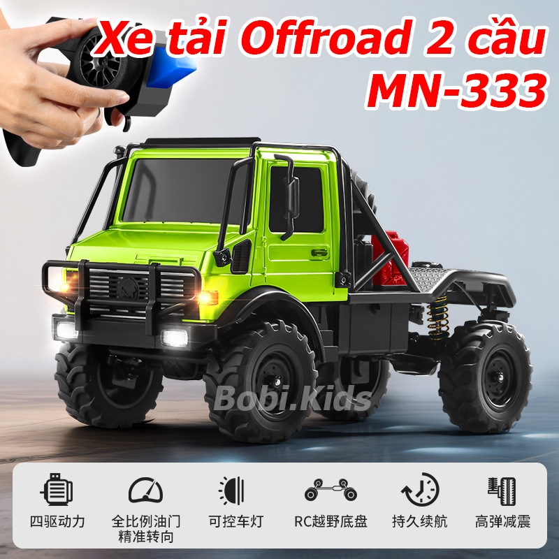 Xe ô tô điều khiển từ xa địa hình offroad MN333 tỉ lệ 1:18 chất liệu hợp kim cao cấp giá rẻ, đồ chơi