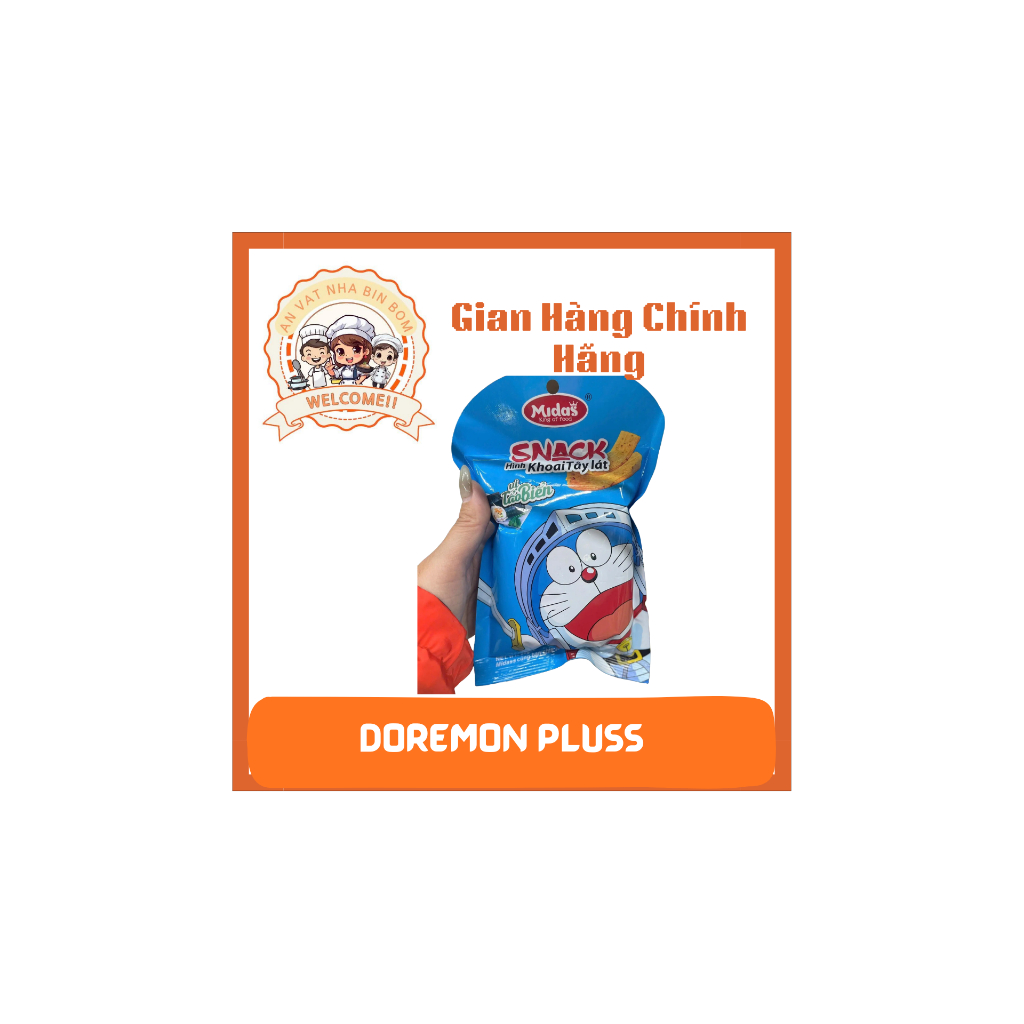 Snack Doremon Plus Khoai Tay Lát Vị Tảo Biển Midas