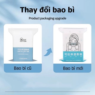 Bông Cotton Đắp Toner Bịch 50/100/200 Bông Co Giãn Ôm Mặt, Bông Đắp Toner Mềm Mịn Không Bí Da