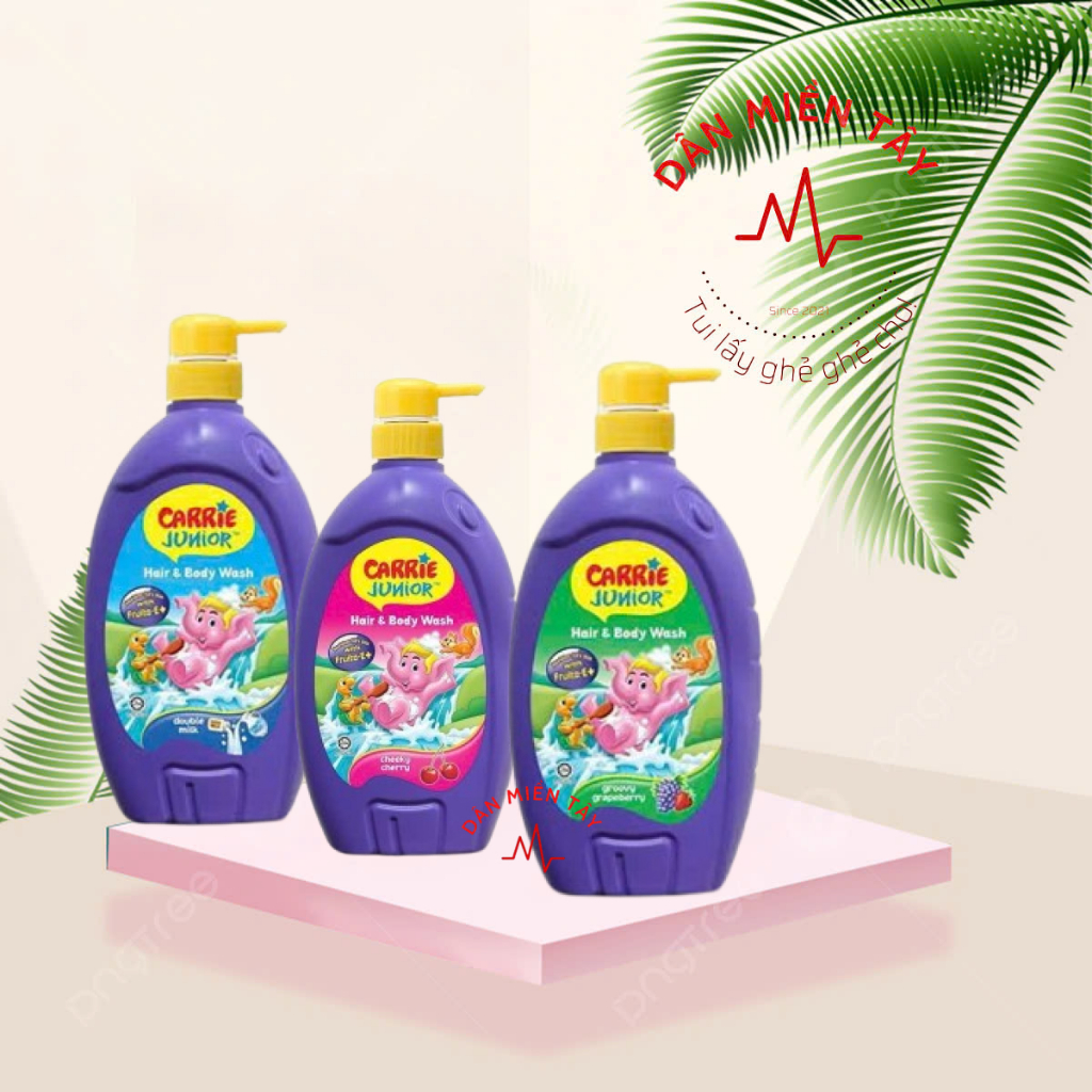 CARRIE JUNIOR – Sữa Tắm Gội Em Bé 700g Hương Trái Cây Dịu Nhẹ