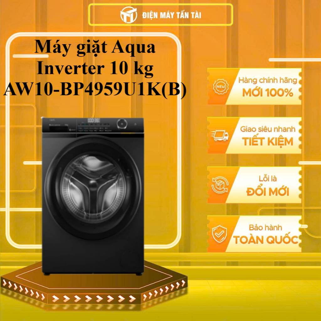 AW10-BP4959U1K(B) - Máy giặt Aqua Inverter 10 kg AW10-BP4959U1K(B) - GIAO TOÀN QUỐC