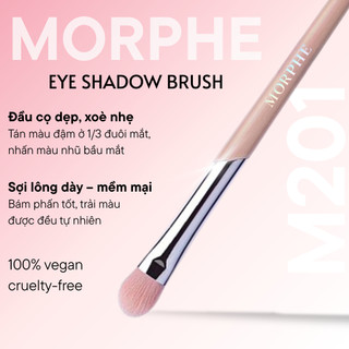 Cọ Tán Bầu Mắt / Màu Nhũ MORPHE Eye Shadow Brush M201 – Lông Mềm, Tán Mịn, Bám Phấn Tốt