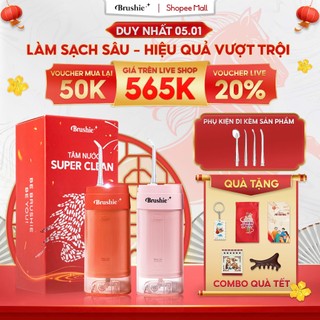   GIÁ 564K LIVE TẠP HÓA WOO  Tăm nước Brushie Super Clean Super Sonic flossie chính hãng phiên bản cải tiến mới 2025 