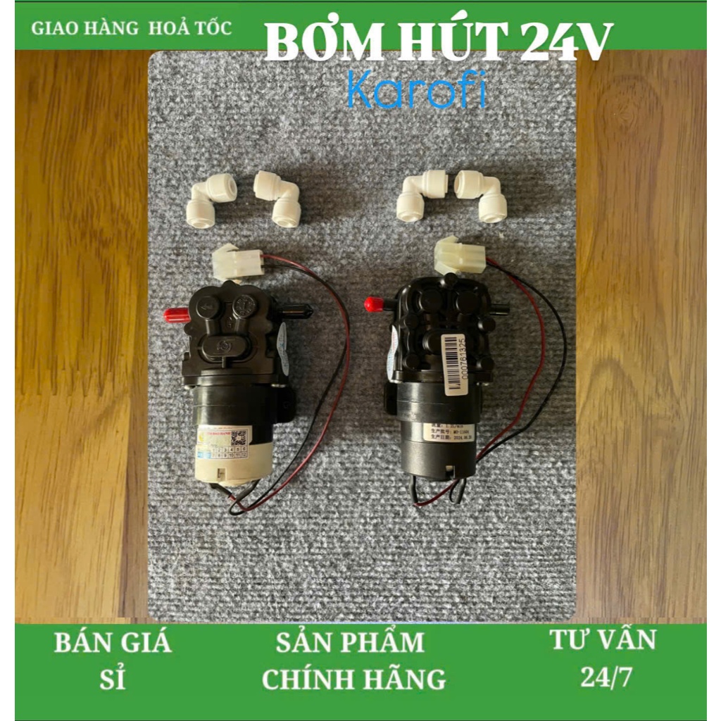 Bơm hút 24V Karofi - Dùng cho máy không sử dụng bình áp model O-D138, O-H128....