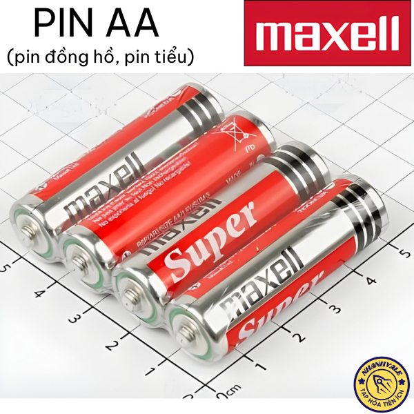 [Vĩ 4 viên] Pin AA Maxell
