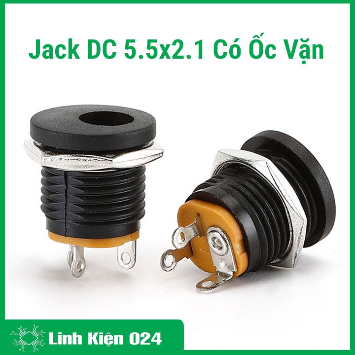 Jack DC 5.5x2.1 Có Ốc Vặn