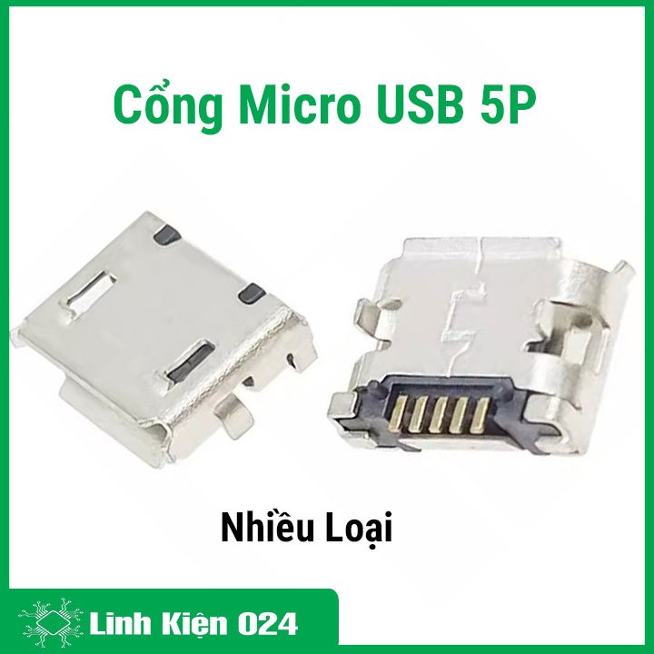 Cổng Micro USB 5P Nhiều Loại