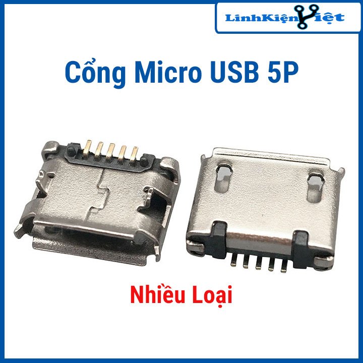 Cổng Micro USB 5P Nhiều Loại