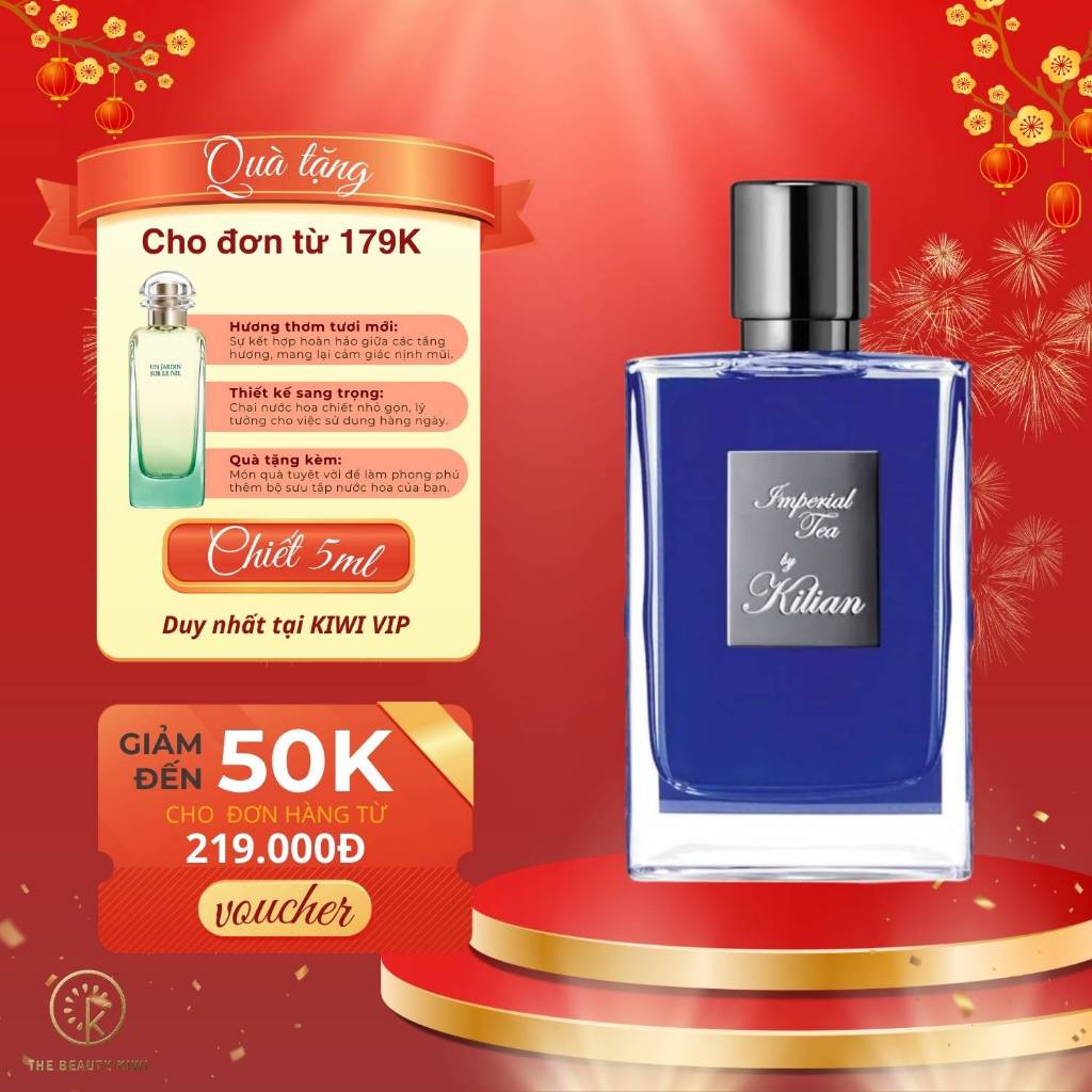 Nước hoa unisex chính hãng - Kilian Imperial Tea chiết 10ml - Nhẹ nhàng, Tinh tế - The Beauty Kiwi
