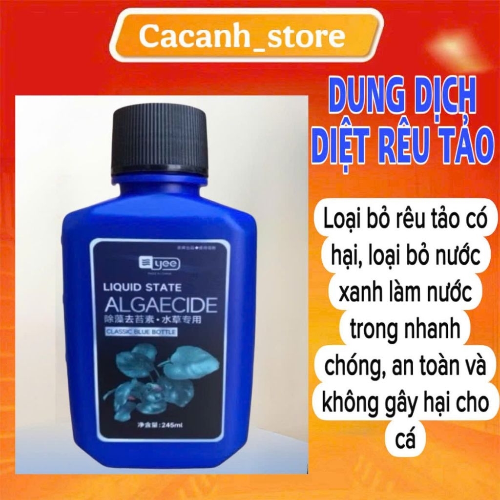 Dung dịch diệt rêu và tảo ( YEE) - CHUYÊN trị rêu và tảo cho bể cá thủy sinh an toàn cho cá và hiệu quả