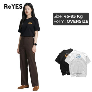 Áo thun unisex oversize Moke CHN form rộng cotton 100% mặc đôi đi chơi đi học ReYES ROT013