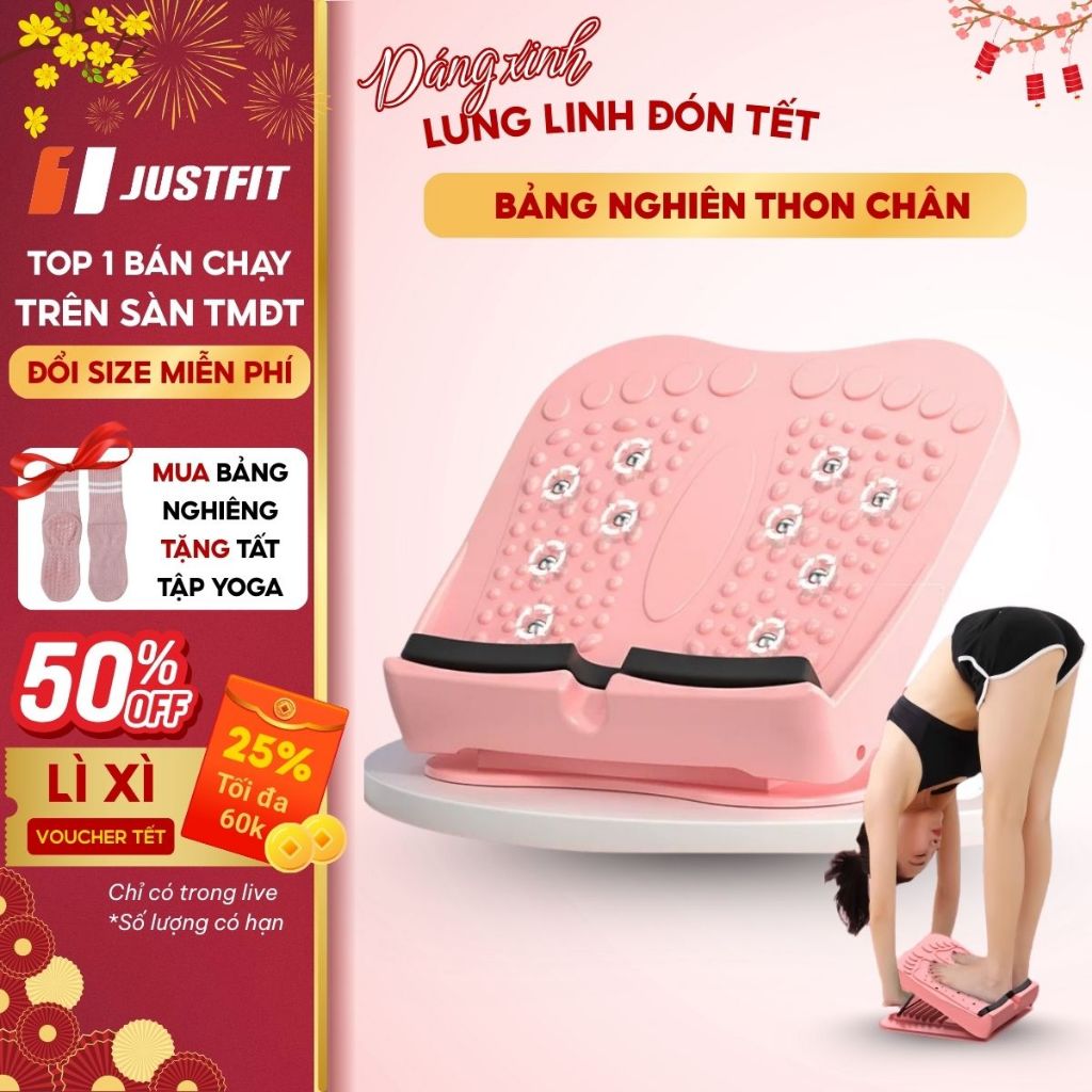  Bảng nghiêng tập thon chân JUSTFIT hỗ trợ tập gym yoga giãn cơ định hình chân 