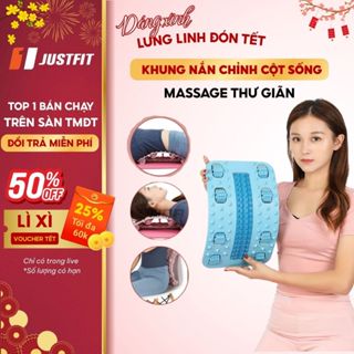  Khung massage nắn chỉnh cột sống lưng JUSTFIT - Giúp giảm đau mỏi thư giãn cột sống vùng thắt lưng 